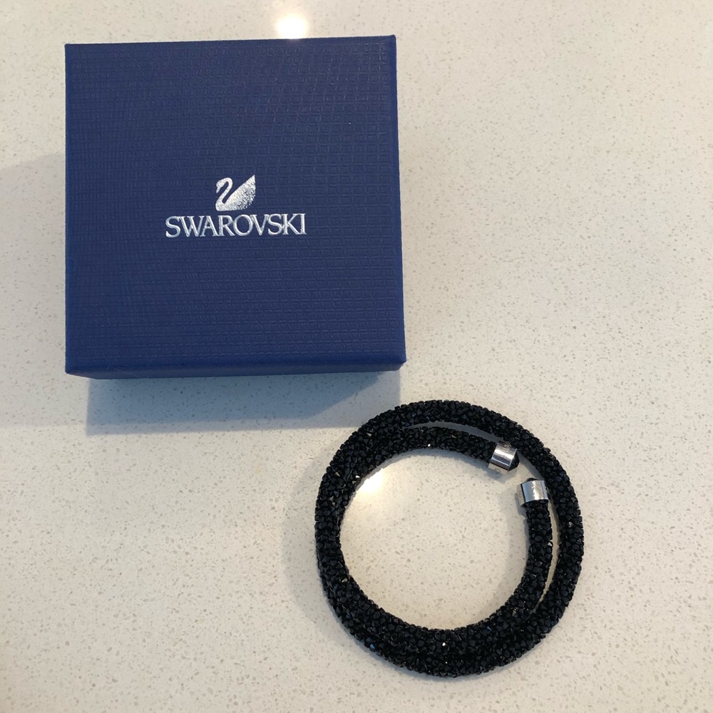 Swarovski | Crystal Stardust Wrap Bracelet in Black
